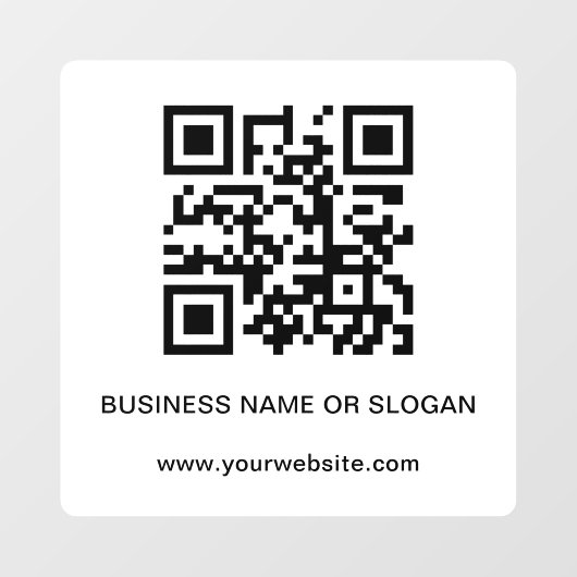 Bedrijfs Bedrijfs Professionele QR Code Raamsticker (Vel)