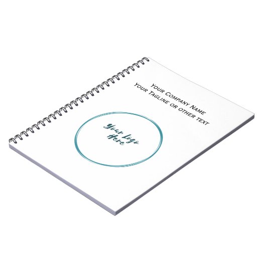 Bedrijfs BedrijfsBedrijf Logo Branded Notitieboek (Linkerzijde)