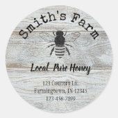 Bedrijfs bijenhoningproduct 3-inch ronde Sticker (Voorkant)