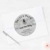 Bedrijfs bijenhoningproduct 3-inch ronde Sticker (Envelop)