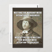 Bedrijfs Briefkaart van de Vergadering (Voorkant / Achterkant)