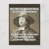 Bedrijfs Briefkaart van de Vergadering (Voorkant)