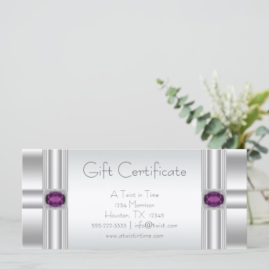 Bedrijfs Cadeaubon Cadeaubont Kaarten (Staand voorkant)