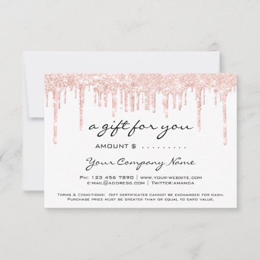 Bedrijfs Cadeaucertificaat Eenvoudig Moderne aandr (Voorkant)