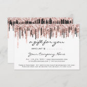 Bedrijfs Cadeaucertificaat Eenvoudig Moderne aandr (Voorkant / Achterkant)