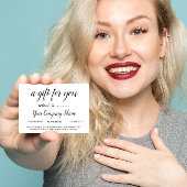 Bedrijfs Cadeaucertificaat Eenvoudig Moderne Socia