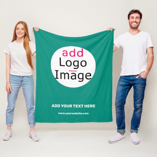 Bedrijfs Chic Minimal Smaragd Groen Fleece Deken (In situ)