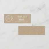 Bedrijfs Dank u Aangepaste Logo Sociale Media Mini Visitekaartje (Voorkant / Achterkant)