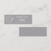Bedrijfs Dank u Aangepaste Logo Sociale Media Mini Visitekaartje (Voorkant / Achterkant)