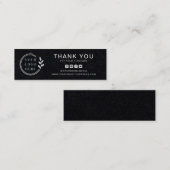 Bedrijfs Dank u Aangepaste Logo Sociale Media Mini Visitekaartje (Voorkant / Achterkant)