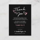 Bedrijfs Dank u & Code van de Korting | Modern  Klantenkaartje (Voorkant)