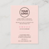 Bedrijfs Dank u & Code van de Korting | Modern Loy Klantenkaartje (Achterkant)