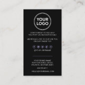 Bedrijfs Dank u & Code van de Korting | Modern Loy Klantenkaartje (Achterkant)