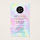 Bedrijfs Dank u & de Holografisch van de Code van  Visitekaartje (Achterkant)