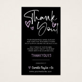 Bedrijfs Dank u & de Holografisch van de Code van  Visitekaartje (Voorkant)