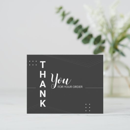Bedrijfs Dank u Kaart (Staand voorkant)