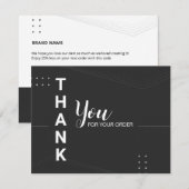Bedrijfs Dank u Kaart (Voorkant / Achterkant)