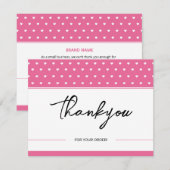 Bedrijfs Dank u Kaart (Voorkant / Achterkant)