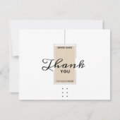 Bedrijfs Dank u Kaart (Voorkant)