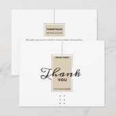 Bedrijfs Dank u Kaart (Voorkant / Achterkant)