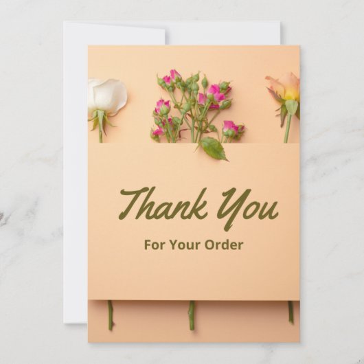 Bedrijfs Dank u Kaart (Voorkant)