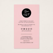 Bedrijfs Dank u & Korting Code Moderne Harten Visitekaartje (Achterkant)