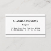 Bedrijfs, Dapper & Eenvoudig Visitekaartje (Voorkant)