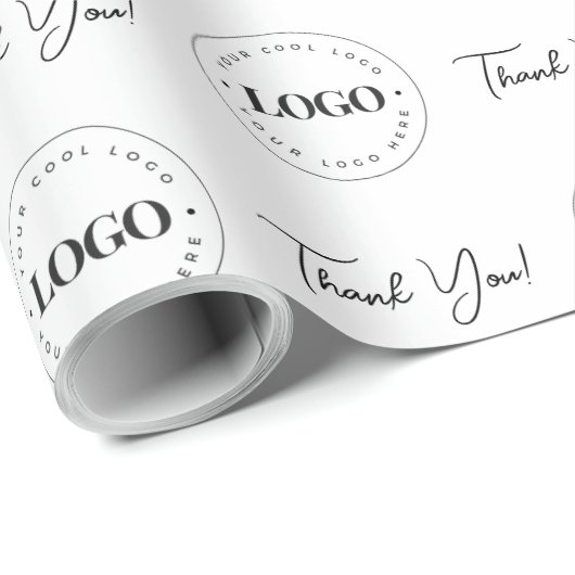 Bedrijfs de Aangepaste Logo van het Bedrijf Dank u Cadeaupapier (Rol Hoek)