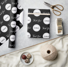 Bedrijfs de Aangepaste Logo van het Bedrijf Dank u Cadeaupapier