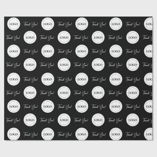 Bedrijfs de Aangepaste Logo van het Bedrijf Dank u Cadeaupapier (Vlak)