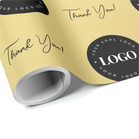 Bedrijfs de Aangepaste Logo van het Bedrijf Dank u Cadeaupapier (Rol Hoek)
