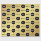 Bedrijfs de Aangepaste Logo van het Bedrijf Dank u Cadeaupapier (Vlak)