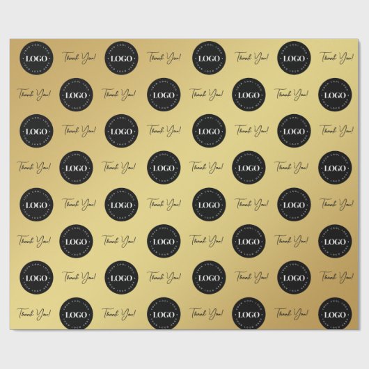 Bedrijfs de Aangepaste Logo van het Bedrijf Dank u Cadeaupapier (Vlak)