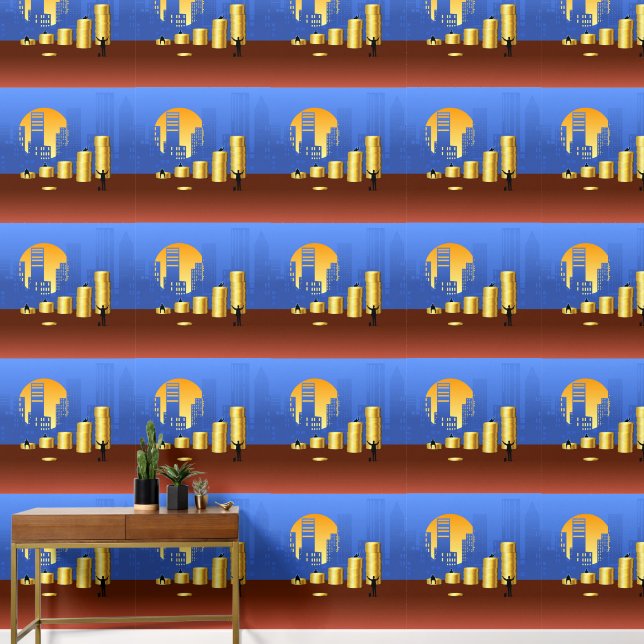 Bedrijfs de Grafiek van het Succes Behang (Hal)