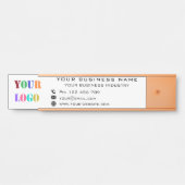 Bedrijfs de Kantoor van de Logo van het Bedrijf Pe Deurbordje (Voorkant)