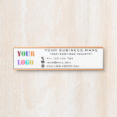 Bedrijfs de Kantoor van de Logo van het Bedrijf Pe Deurbordje (Voorkant)