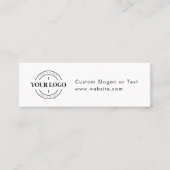 Bedrijfs de Logo van de Gebeurtenis van de Drink V Mini Visitekaartje (Voorkant)