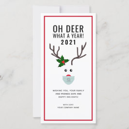 Bedrijfs de Logo van de Versterking van de Kerst v Feestdagenkaart