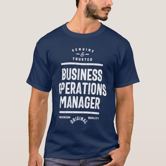 Bedrijfs de Manager van Verrichtingen Cadeaut Fund T-shirt (Voorkant)
