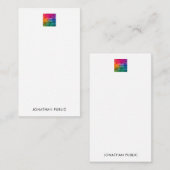 Bedrijfs de Naam van de Logo hier Modern Verticaal Notitiekaartje (Voorkant / Achterkant)