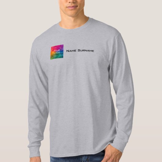 Bedrijfs de Naam van de Logo van het Bedrijf Famil T-shirt (Voorkant)