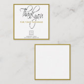 Bedrijfs de Naam van het Bedrijf van de Logo Dank  Notitiekaartje (Voorkant / Achterkant)