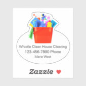 Bedrijfs de Stickers van de Contact van het Huis h (Vel)