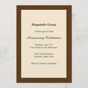 Bedrijfs de Uitnodiging van het Jubileum van de Ve