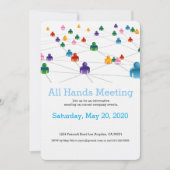 Bedrijfs de Uitnodiging van het Team van het Netwe (Voorkant)