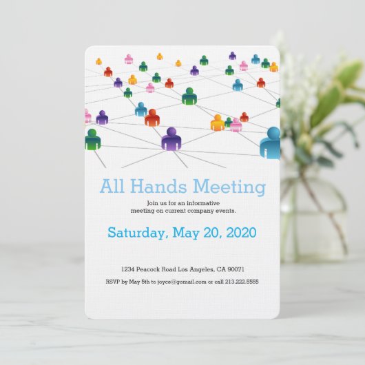 Bedrijfs de Uitnodiging van het Team van het Netwe (Staand voorkant)