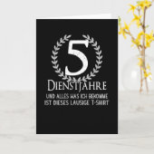 Bedrijfs de Werknemers van de Partij 5 Jaar het Ju Kaart (Gele Bloem)