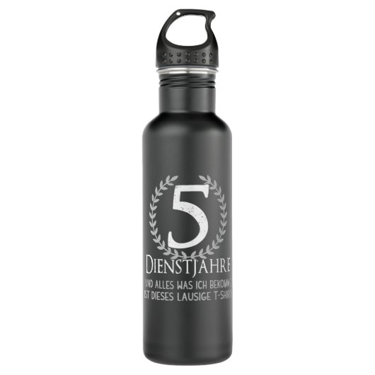 Bedrijfs de Werknemers van de Partij 5 Jaar het Ju Waterfles (Voorkant)