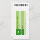 Bedrijfs Functie Basketball Event Ticket Kaart (Achterkant)