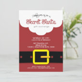 Bedrijfs Geheime Santa Gift Exchange Party Kaart (Staand voorkant)